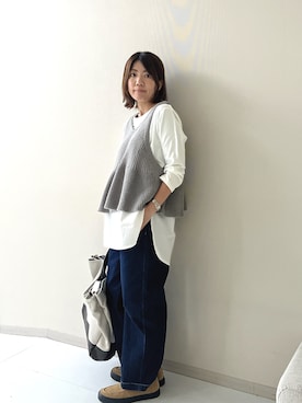 「nissen（ニッセン）のアイテム」を使った、chiiiさん（レディース・157cm）の秋コーディネート