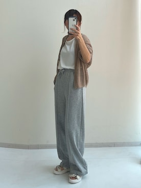 「レギュラー」｜「アイテム（サンダル）」を使った、chihoさん（レディース・157cm）の春コーディネート