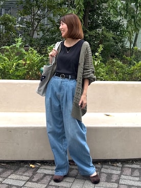 「nissen（ニッセン）のアイテム」を使った、chihoさん（レディース・157cm）の秋コーディネート