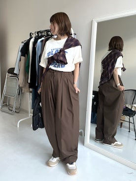 「nissen（ニッセン）のアイテム」を使った、chihoさん（レディース・157cm）の秋コーディネート