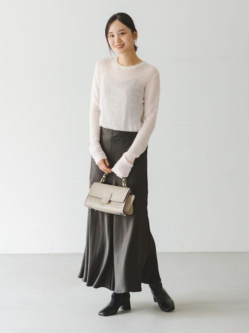 NOBLE バイヤスサテンフレアスカート NOBLE｜バイヤスサテンフレアスカート | Rakuten Fashion(楽天