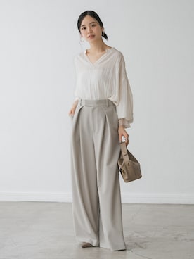 「Noble（ノーブル）のアイテム（トップス）」を使った、ayanoさん（レディース・160cm）の秋コーディネート