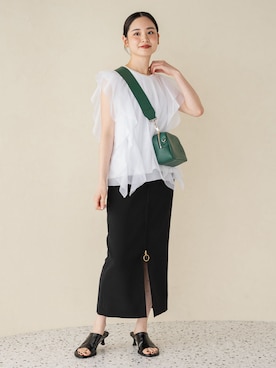 「Ch!iii BAG（チーバック）のアイテム」を使った、ayanoさん（レディース・160cm）の夏コーディネート