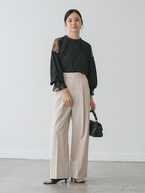 追加》【洗える】エステルツイルストレッチスラックスパンツ 8