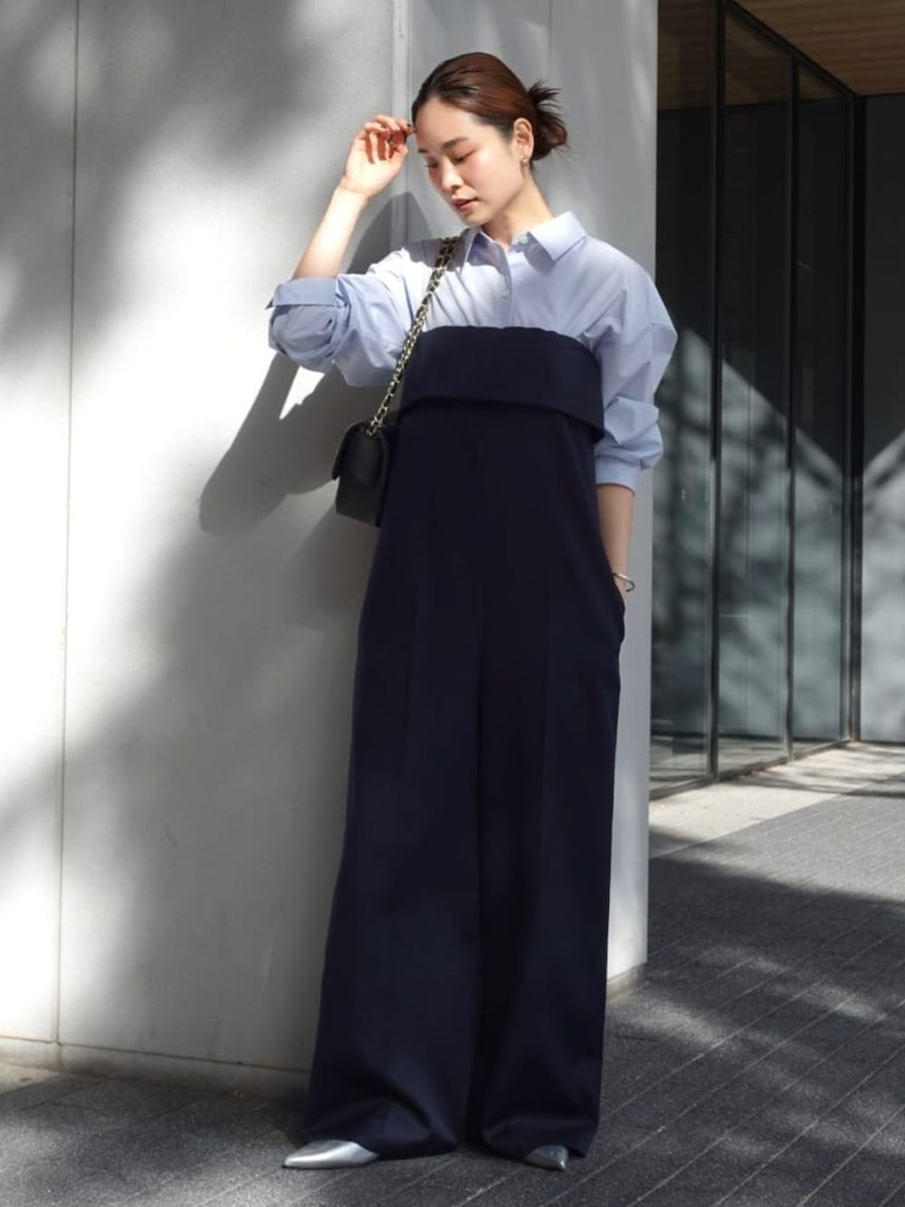 Noble（ノーブル）の「トリコチンベアトップパンツ（つなぎ