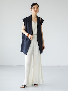 「Noble（ノーブル）のアイテム（その他パンツ）」を使った、ayanoさん（レディース・160cm）の夏コーディネート