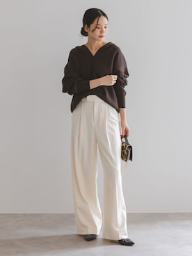 「Noble（ノーブル）のアイテム（トップス）」を使った、ayanoさん（レディース・160cm）の秋コーディネート