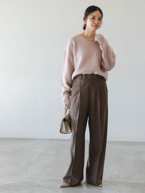 NOBLE】2WAY ネックニット NOBLE（ノーブル） 長袖ニット FREE