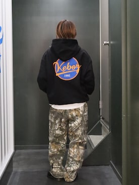 「アイテム（パーカー）」を使った、Moeさん（レディース・161cm）の夏コーディネート