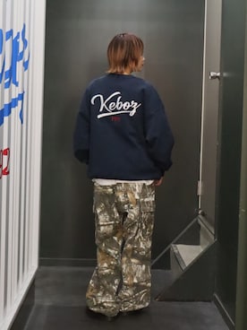 「アイテム（スウェット）」を使った、Moeさん（レディース・161cm）の夏コーディネート