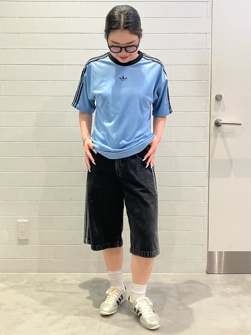 adidas - adidas デニムショートパンツの通販 by 即購入歓迎
