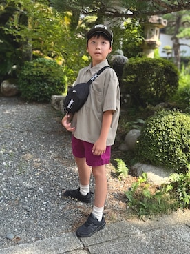 「アイテム（スニーカー）」を使った、HACHIさん（キッズ・133cm）の夏コーディネート