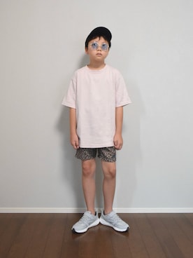 「アイテム（スニーカー）」を使った、HACHIさん（キッズ・133cm）の夏コーディネート