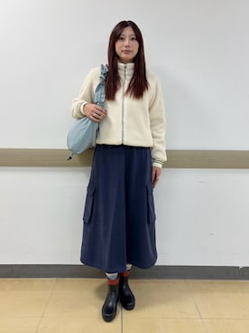 「アイテム（レインシューズ）」を使った、TSUBASAさん（レディース・164cm）の秋コーディネート
