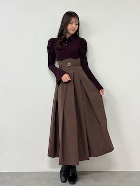 「アイテム（ワンピース/ドレス、レッド系）」を使った、maiさん（レディース・163cm）の夏コーディネート