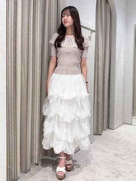 「dazzlin（ダズリン）のアイテム」を使った、maiさん（レディース・163cm）の夏コーディネート