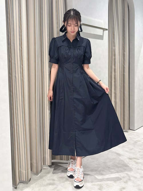 人気の POLOBCSコラボ】コルセットスウィッチングシャツワンピース ワンピース