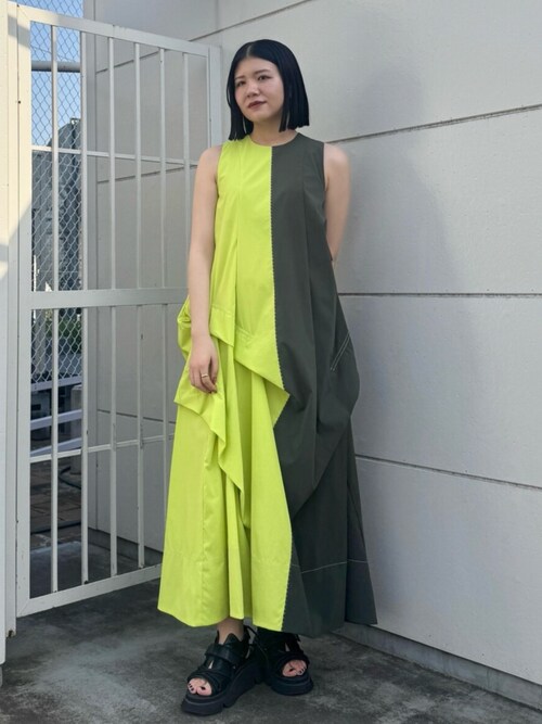 セール】STITCH TUCK COCOON OP / ステッチタックコクーンワンピース