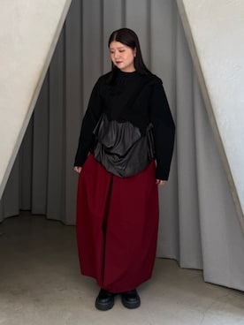 「モードカジュアル」｜ERIKAさん（レディース・164cm）の夏コーディネート