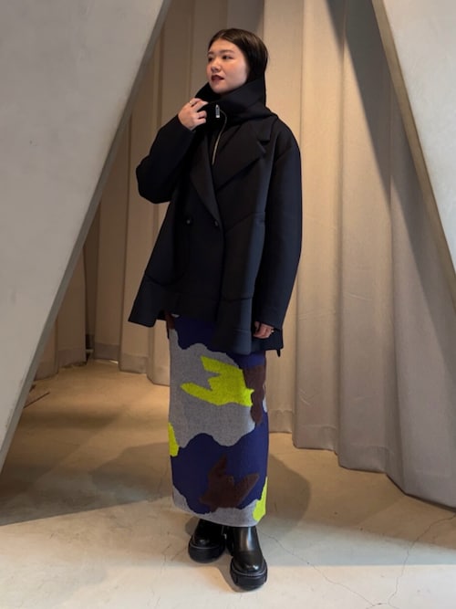 MIX CAMOUFLA JACQUARD KTSK / ミックスカモフラジャガードニット