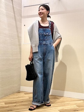 「SHIPS（シップス）のアイテム」を使った、土倉さん（レディース・154cm）の夏コーディネート