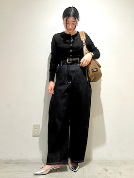 「NOMADIS（ノマディス）のアイテム」を使った、土倉さん（レディース・154cm）の春コーディネート