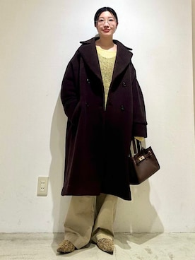 「TICCA(ティッカ)のアイテム」を使った、土倉さん(レディース・154cm)の秋コーディネート