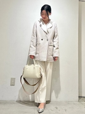 「Beau're（ヴュレ）のアイテム」を使った、土倉さん（レディース・154cm）の春コーディネート