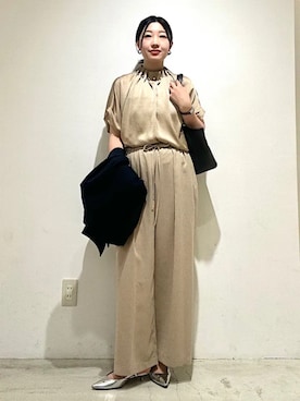 「Beau're（ヴュレ）のアイテム」を使った、土倉さん（レディース・154cm）の春コーディネート