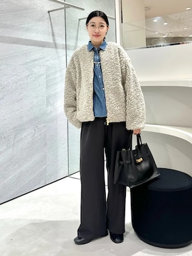 「TATRAS（タトラス）のアイテム」を使った、土倉さん（レディース・154cm）の秋コーディネート
