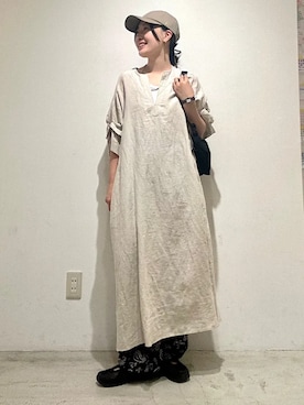 「TICCA(ティッカ)のアイテム」を使った、土倉さん(レディース・154cm)の春コーディネート