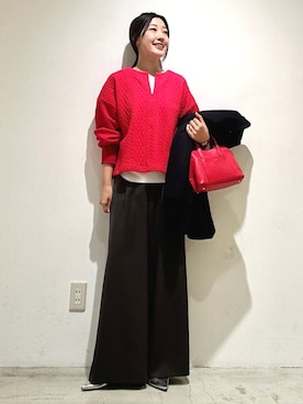 「Beau're（ヴュレ）のアイテム」を使った、土倉さん（レディース・154cm）の冬コーディネート