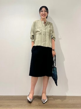 「NOMADIS（ノマディス）のアイテム」を使った、土倉さん（レディース・154cm）の秋コーディネート