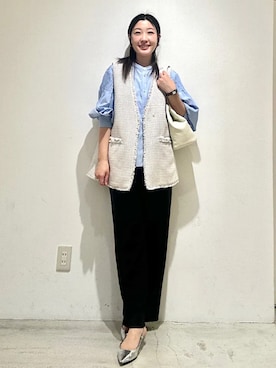 「SHIPS（シップス）のアイテム」を使った、土倉さん（レディース・154cm）の春コーディネート