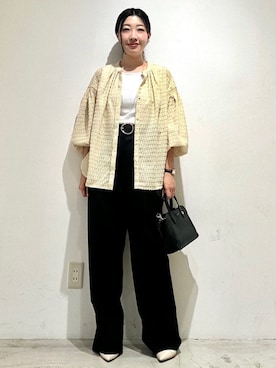 「シャーリング」｜土倉さん（レディース・154cm）の秋コーディネート