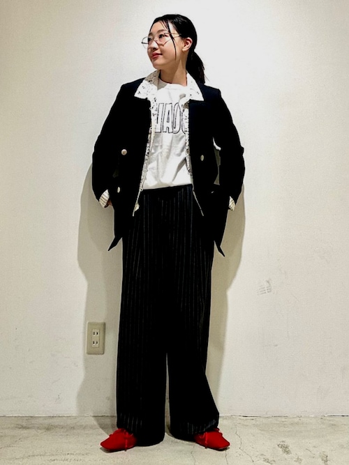 ウール ギャバジン ダブル ブレスト ジャケット（テーラードジャケット