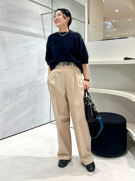 「Beau're（ヴュレ）のアイテム」を使った、土倉さん（レディース・154cm）の秋コーディネート