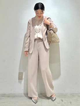 「SHIPS（シップス）のアイテム（トップス）」を使った、土倉さん（レディース・154cm）の春コーディネート