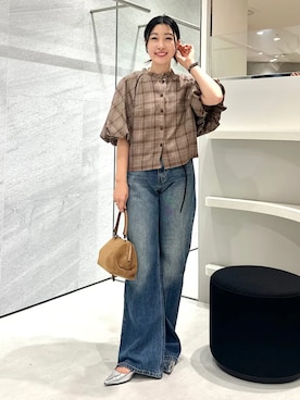 「LORISTELLA（ロリステッラ）のアイテム」を使った、土倉さん（レディース・154cm）の夏コーディネート