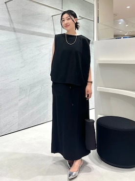 「SHIPS（シップス）のアイテム」を使った、土倉さん（レディース・154cm）の夏コーディネート
