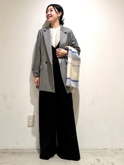 セール】〈手洗い可能〉ウール 調 合繊 ダブル ジャケット（テーラード