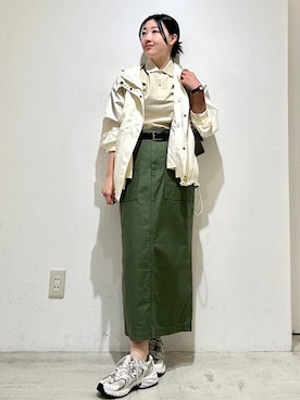 「SHIPS（シップス）のアイテム（ジャケット/アウター）」を使った、土倉さん（レディース・154cm）の春コーディネート