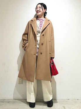 「Beau're（ヴュレ）のアイテム」を使った、土倉さん（レディース・154cm）の冬コーディネート