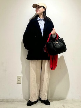 「Beau're（ヴュレ）のアイテム」を使った、土倉さん（レディース・154cm）の春コーディネート