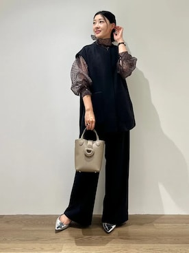 「アイテム（その他アウター）」を使った、土倉さん（レディース・154cm）の秋コーディネート