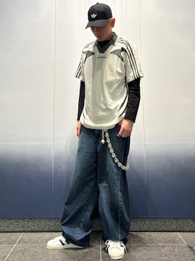 「adidas（アディダス）のアイテム（帽子）」を使った、TKさん（メンズ・170cm）の春コーディネート