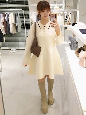 「152cm」｜「アイテム（ワンピース/ドレス）」を使った、ばらさん（レディース・152cm）の秋コーディネート