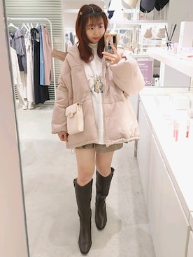 「152cm」｜「アイテム（スウェット）」を使った、ばらさん（レディース・152cm）の秋コーディネート