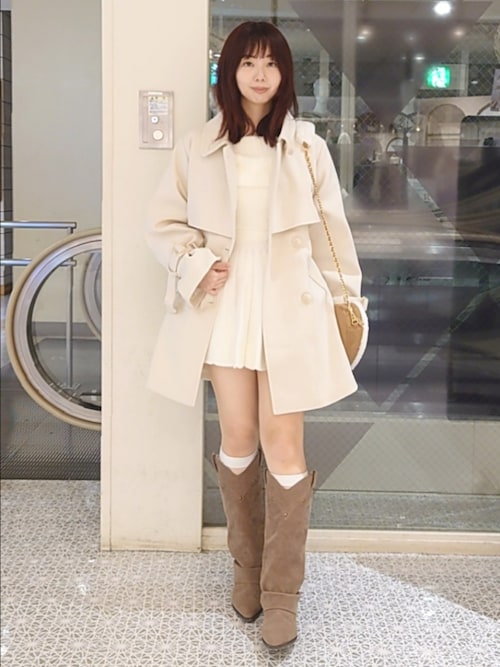 ハートスウェードショルダーバッグ（ショルダーバッグ）｜one after