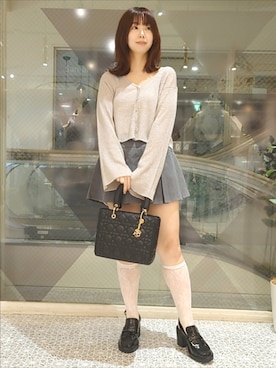 「one after another NICE CLAUP（ワンアフターアナザーナイスクラップ）のアイテム」を使った、ばらさん（レディース・152cm）の秋コーディネート